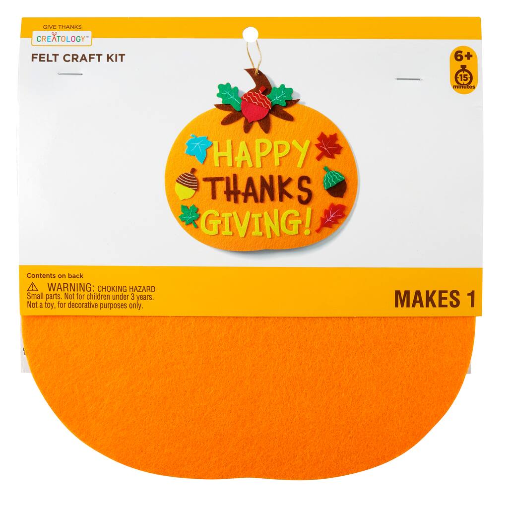 Download Free Felt Pumpkin Craft Kit By Creatology Give Thanks Michaels PSD Mockup Template